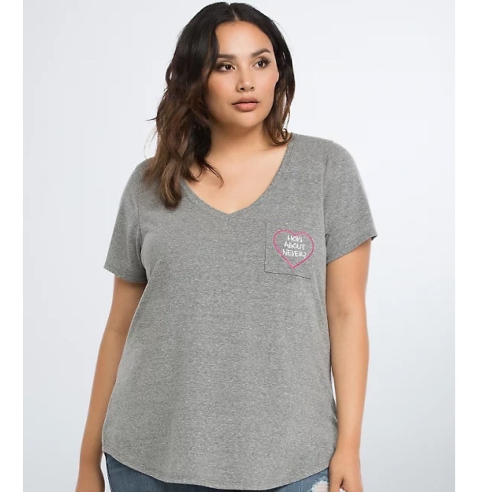 Torrid How About Never Pocket Tee